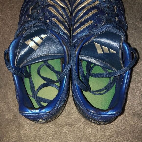 ADIDAS PREDATOR PULSE MANIA BLUE SILVER SOCCER CLEATS MENS SIZE 13 RARE main image 6